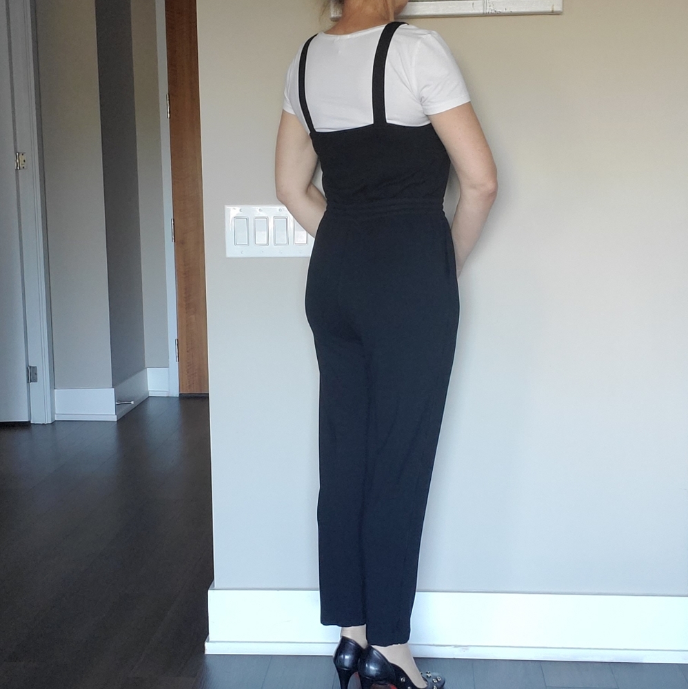 👑 2X HOST PICK 👑 Club Monaco Jersey Fabric Straps Jumpsuit - Picture 9 of 12
